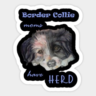 border collie moms have herd Sticker